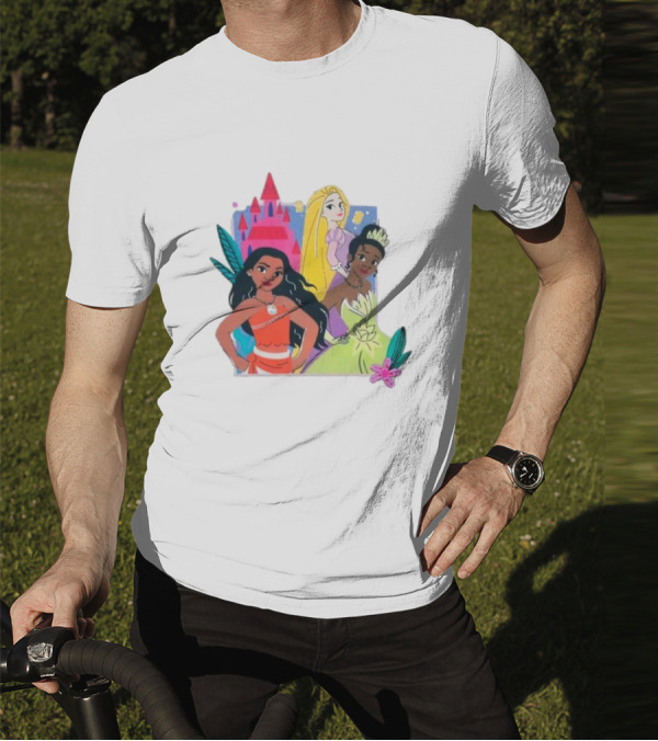 Disney Princess Moana Rapunzel Tiana T-Shirt