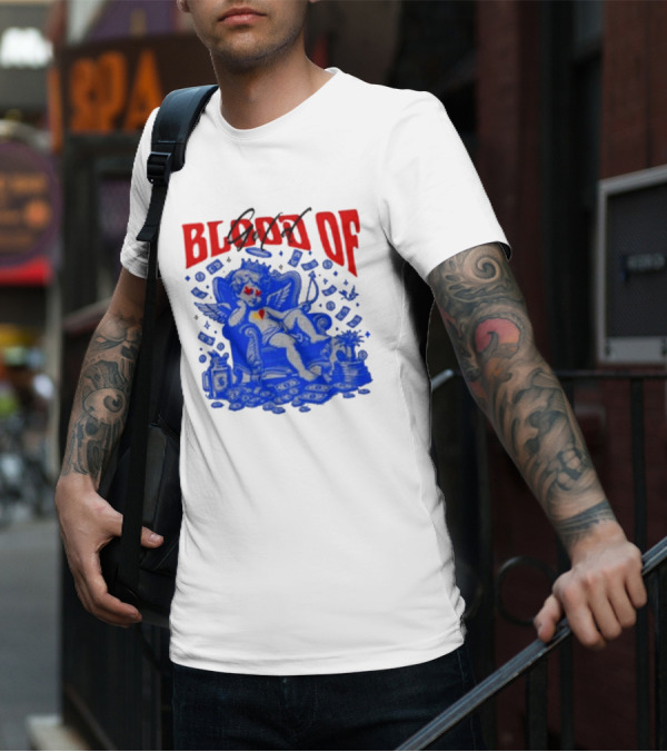 Blood Of Gold Angel On Throne Surrounded By Money T-Shirt