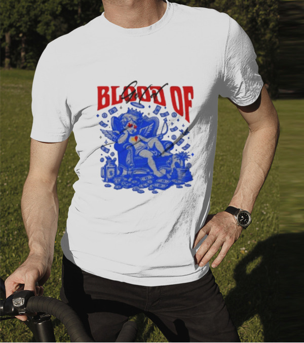 Blood Of Gold Angel On Throne Surrounded By Money T-Shirt