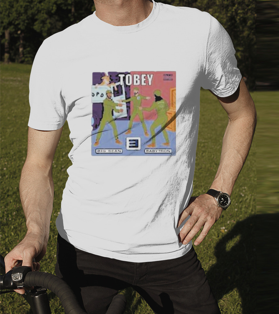 Eminem Tobey Big Sean BabyTron Meme Three Spider-Men Arms T-Shirt