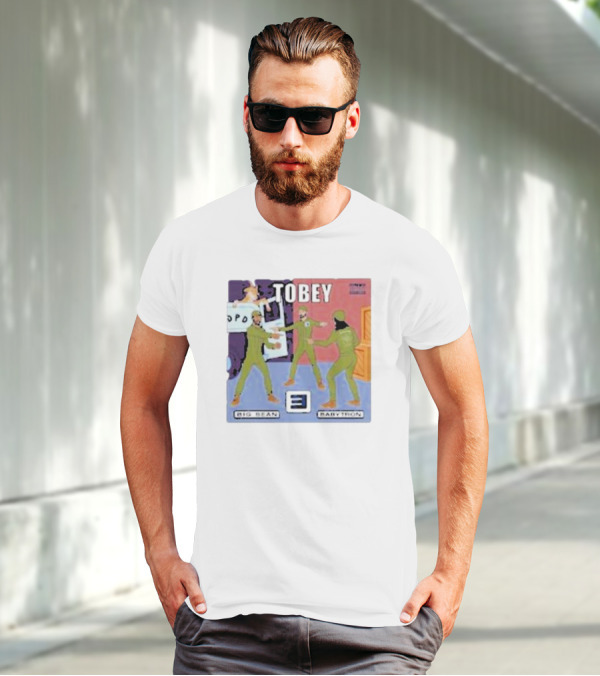 Eminem Tobey Big Sean BabyTron Meme Three Spider-Men Arms T-Shirt