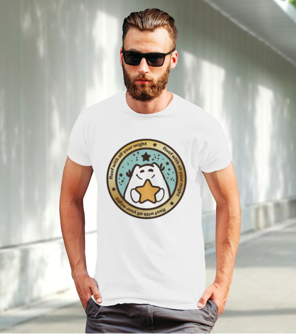 Floof With All Your Might Starry Circle Logo Est 2005 T-Shirt