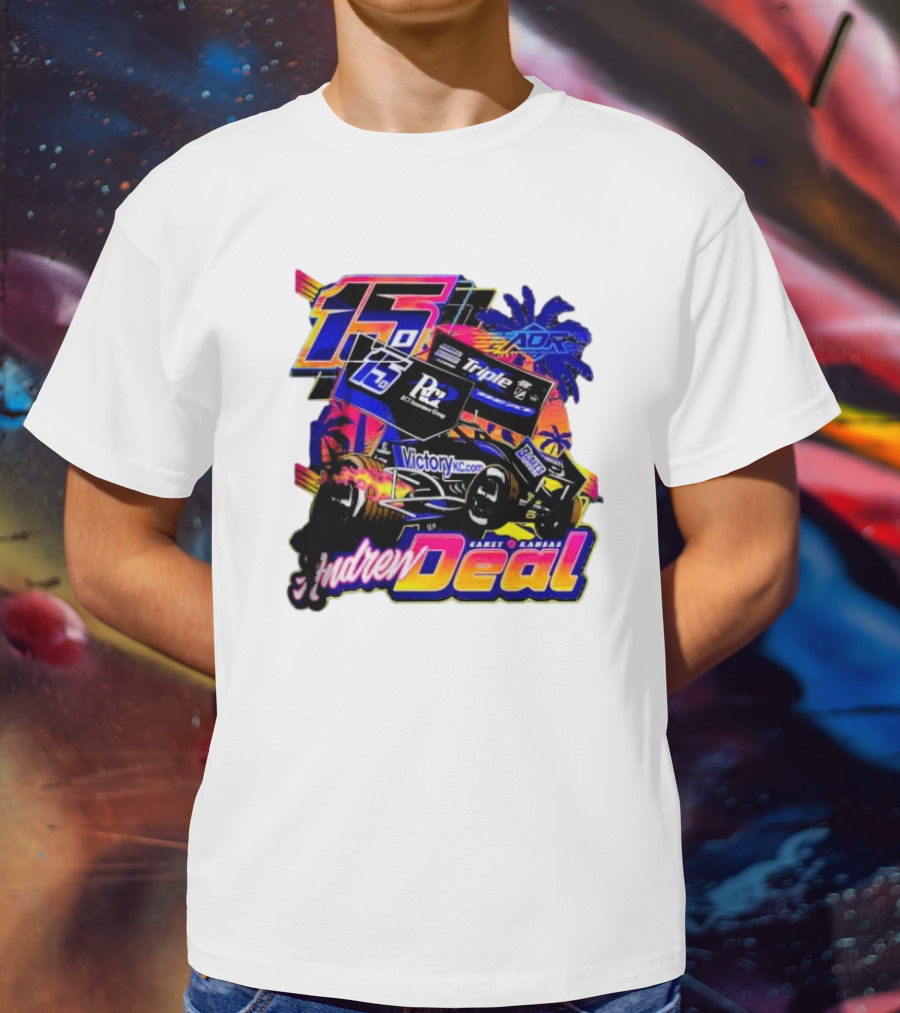15 Andrew Deal Victory KC Motorsports Caney Kansas Racing T-Shirt
