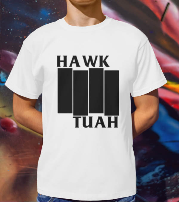 Hawk Tuah Black Flag T-Shirt