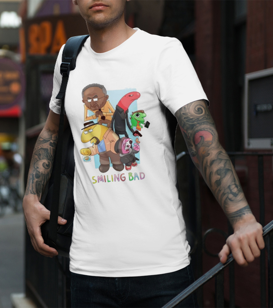 Smiling Bad Characters Joolianee Inspired Cartoon T-Shirt