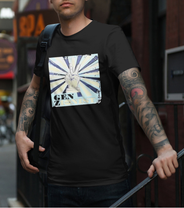 Gen Zionist Peace Sign Victory Hand T-Shirt