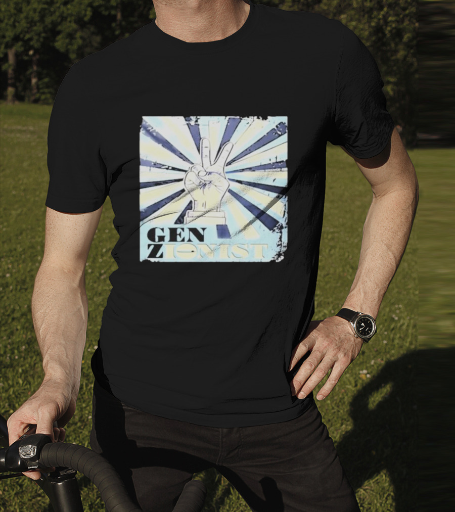 Gen Zionist Peace Sign Victory Hand T-Shirt