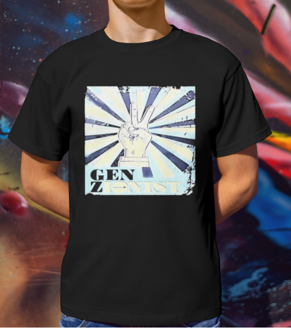 Gen Zionist Peace Sign Victory Hand T-Shirt
