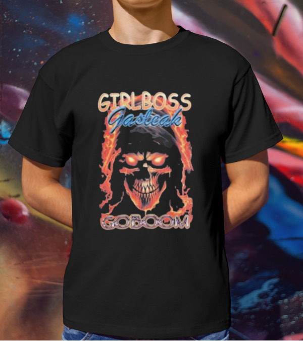 GIRLBOSS GASTEAK FIRE SKULL GOBOOM T-Shirt