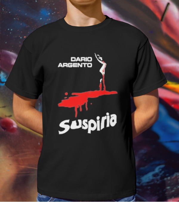 Dario Argento Suspiria Louisa Red Silhouette Blood Splatter T-Shirt