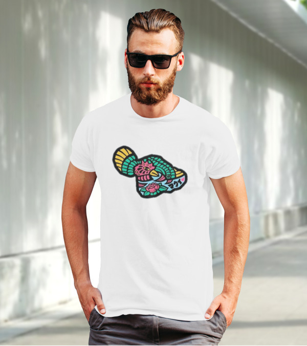 Sumofish Maui Kanji Flower Phoenix T-Shirt