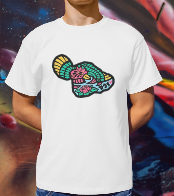 Sumofish Maui Kanji Flower Phoenix T-Shirt