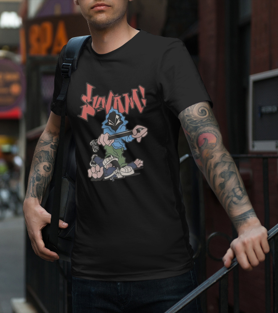 SunamI Billy Club Hoodie Character With Bat T-Shirt