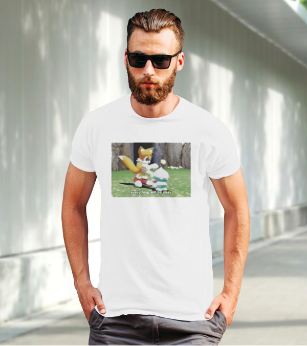 Tails Chao Everything Will Be Okay Game Scene Comfort T-Shirt