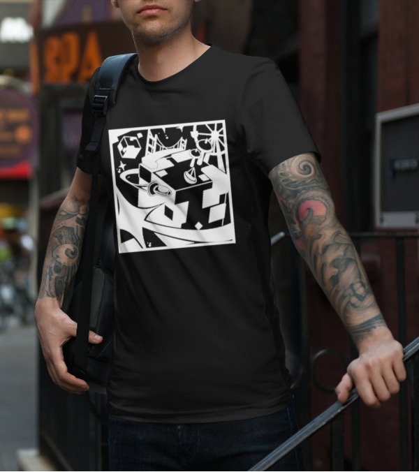 Tallulah Richarlyson Tilin QSMP Egg Surreal Cityscape Blocks Space T-Shirt