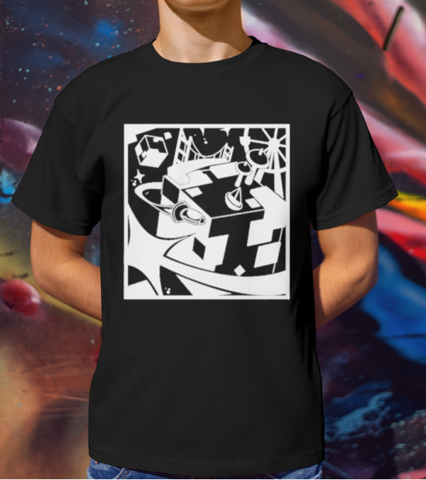 Tallulah Richarlyson Tilin QSMP Egg Surreal Cityscape Blocks Space T-Shirt
