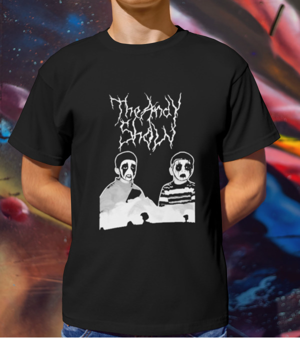 The Andy Show Corpse Paint Black Metal Duo T-Shirt