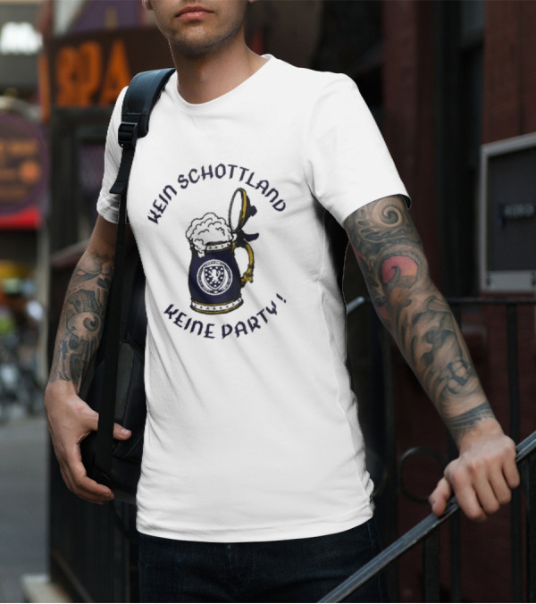 Kein Schottland Keine Party Bierkrug Schottisches Wappen T-Shirt