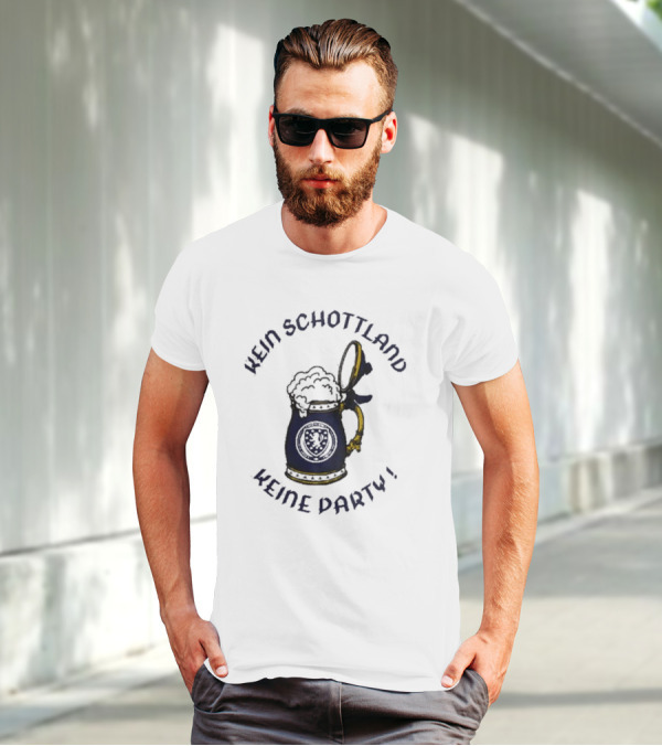 Kein Schottland Keine Party Bierkrug Schottisches Wappen T-Shirt