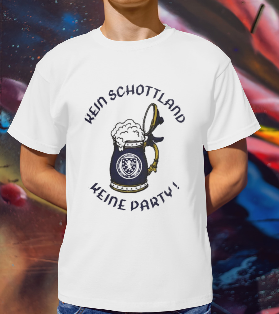 Kein Schottland Keine Party Bierkrug Schottisches Wappen T-Shirt