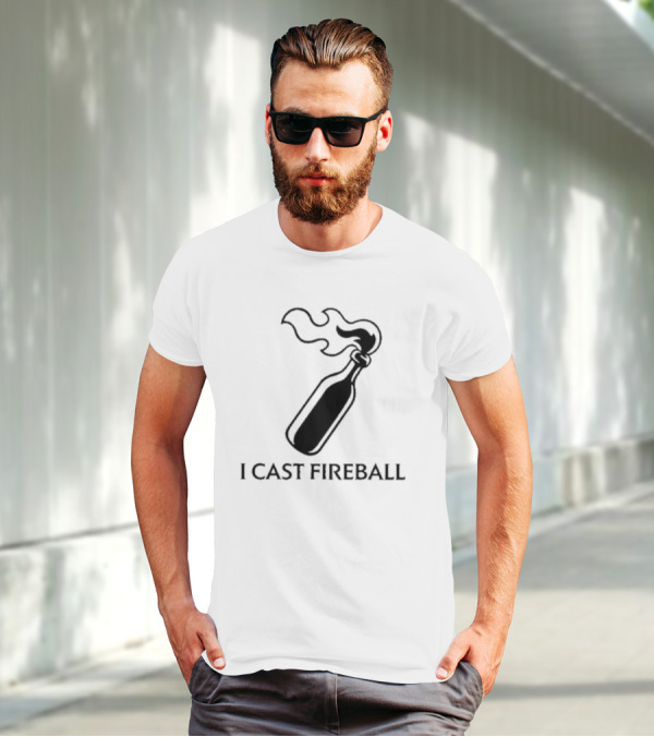 Baddie I Cast Fireball Molotov Flame T-Shirt