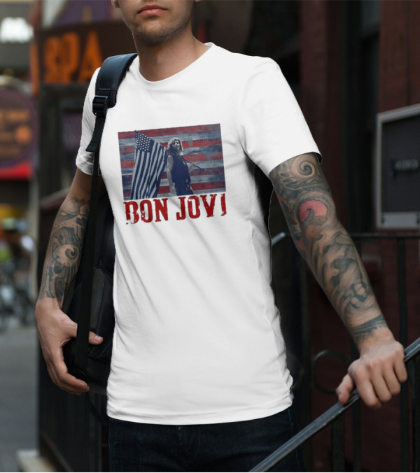 Bon Jovi American Flag T-Shirt