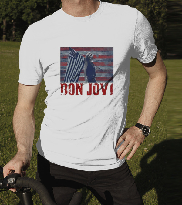 Bon Jovi American Flag T-Shirt