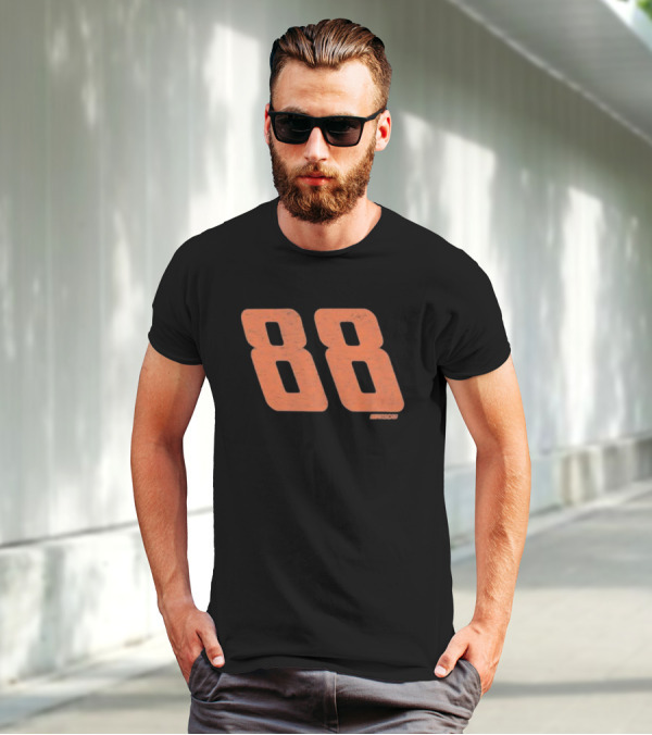 NASCAR Dale Earnhardt Jr. #88 Black Franklin 47 Racing T-Shirt