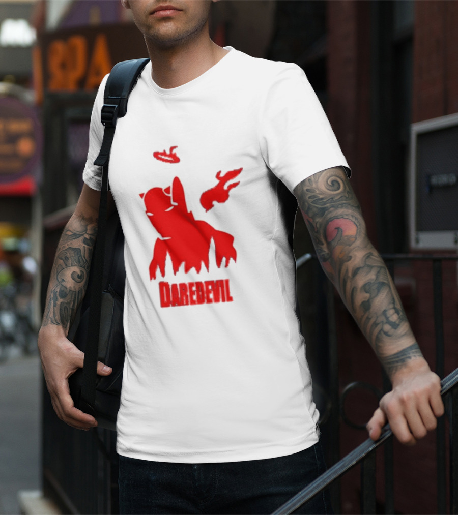 Daredevil Born Again Marvel Studios Iconic Red Flame T-Shirt
