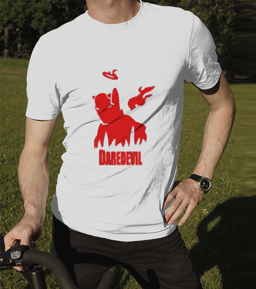 Daredevil Born Again Marvel Studios Iconic Red Flame T-Shirt