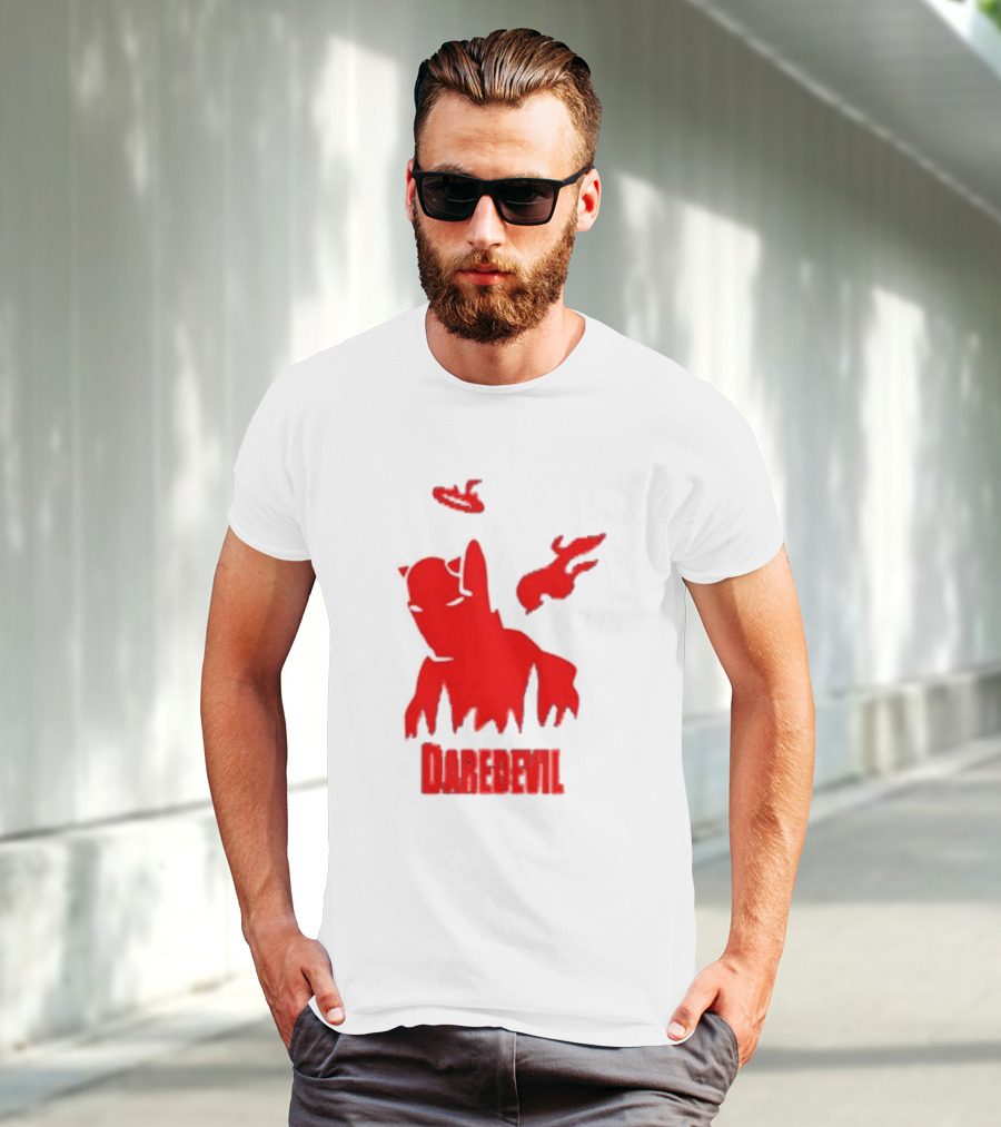 Daredevil Born Again Marvel Studios Iconic Red Flame T-Shirt