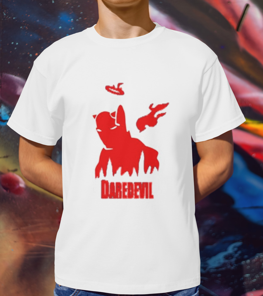 Daredevil Born Again Marvel Studios Iconic Red Flame T-Shirt