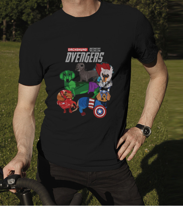 Dachshund Dog Dvengers Marvel-Inspired Hero Dogs T-Shirt