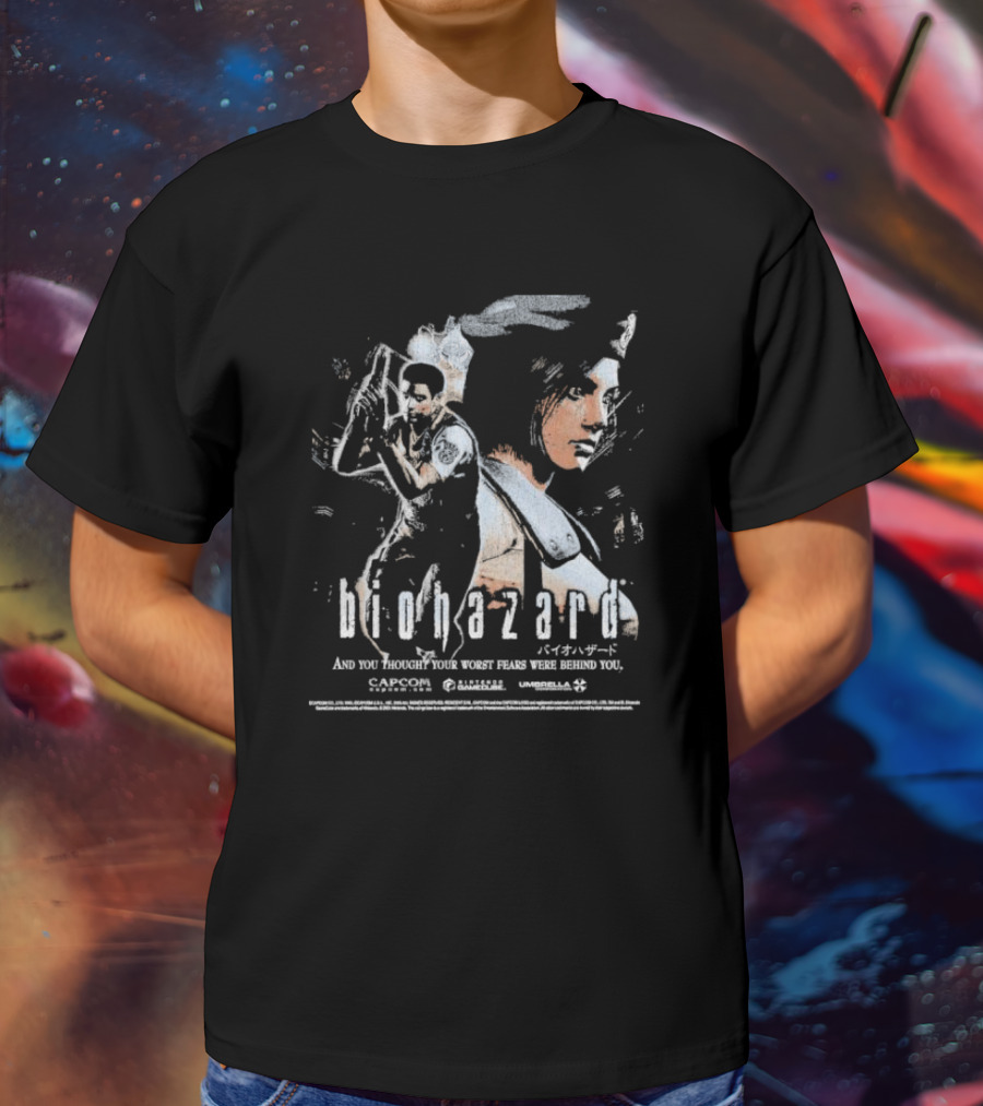 Biohazard And You Thought Your Worst Fears Were Behind You Capcom Resident Evil Umbrella T-Shirt