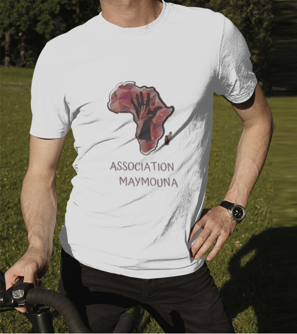 Association Maymouna Africa Map With Hand T-Shirt
