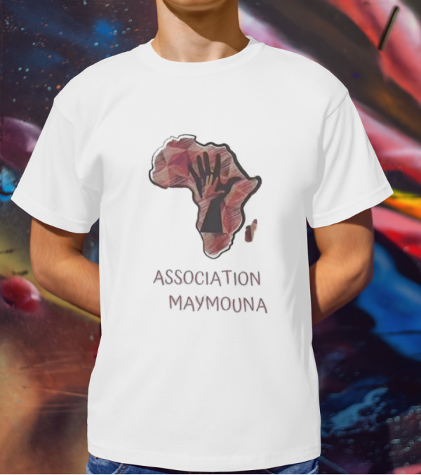 Association Maymouna Africa Map With Hand T-Shirt