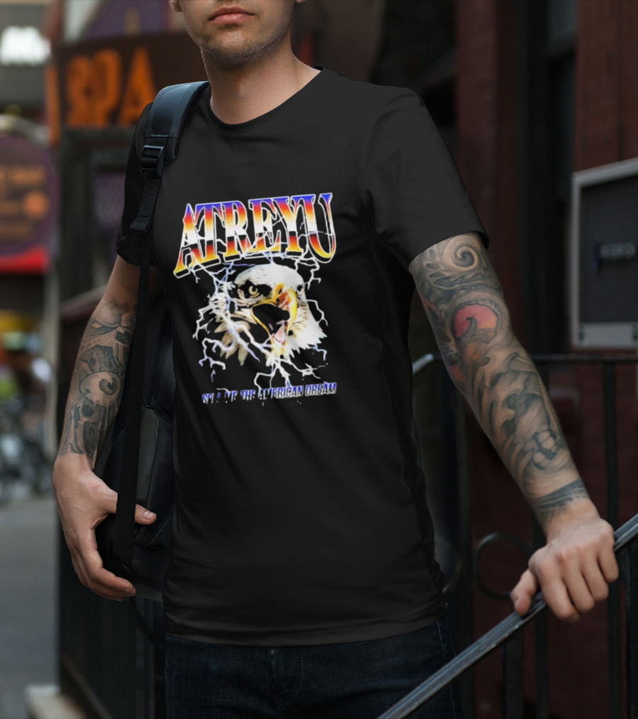 ATREYU Set Me The American Dream Eagle Lightning T-Shirt