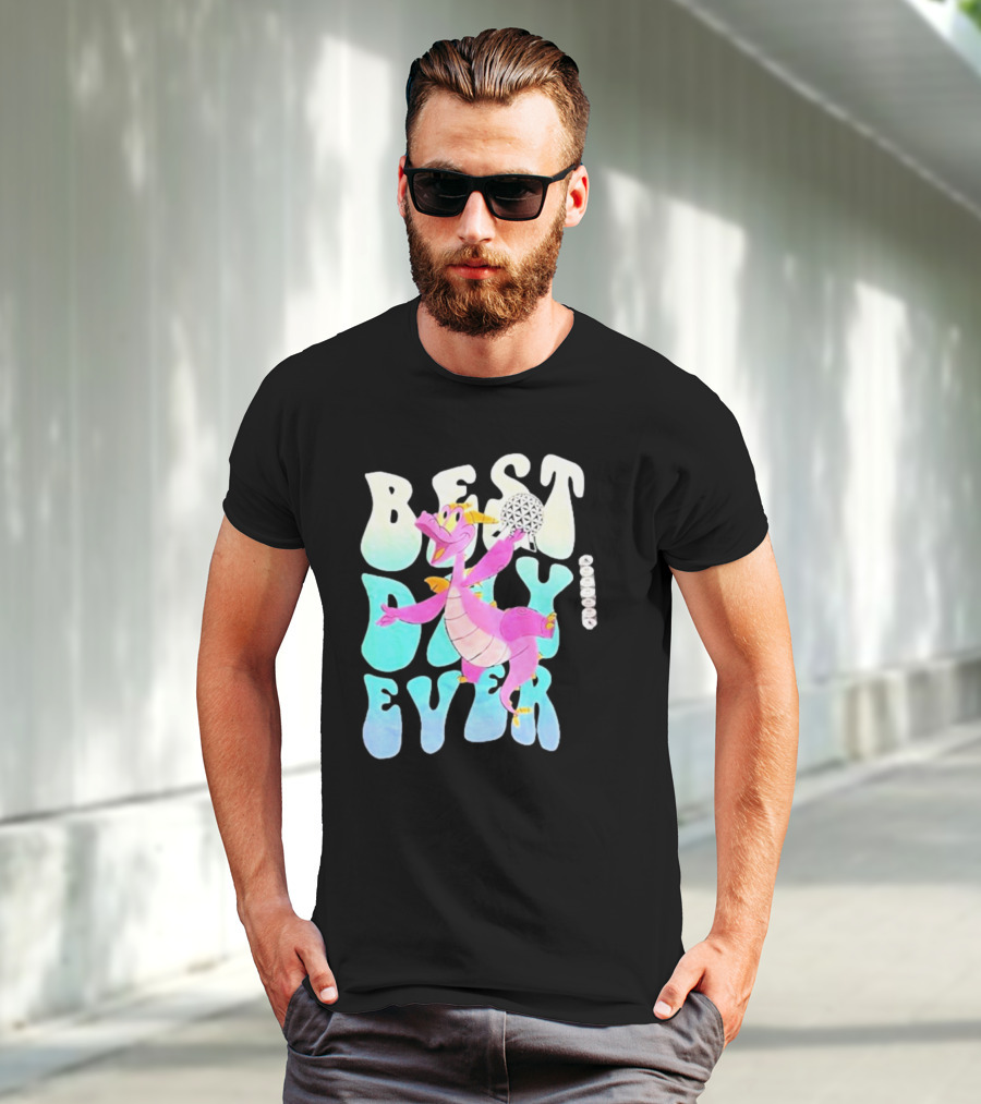 Best Day Ever Figment Dragon Epcot Spaceship Earth T-Shirt