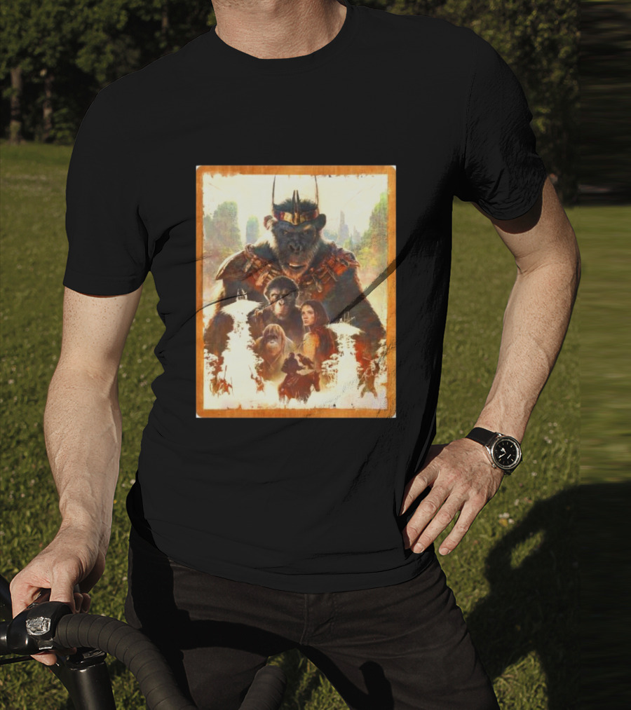 Kingdom Of The Planet Of The Apes Powerful Leadership Apes And Human Alliance T-Shirt