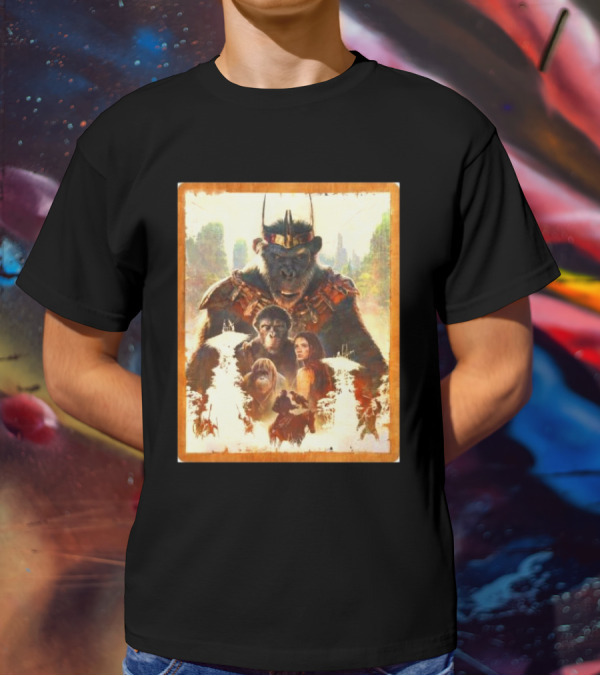Kingdom Of The Planet Of The Apes Powerful Leadership Apes And Human Alliance T-Shirt