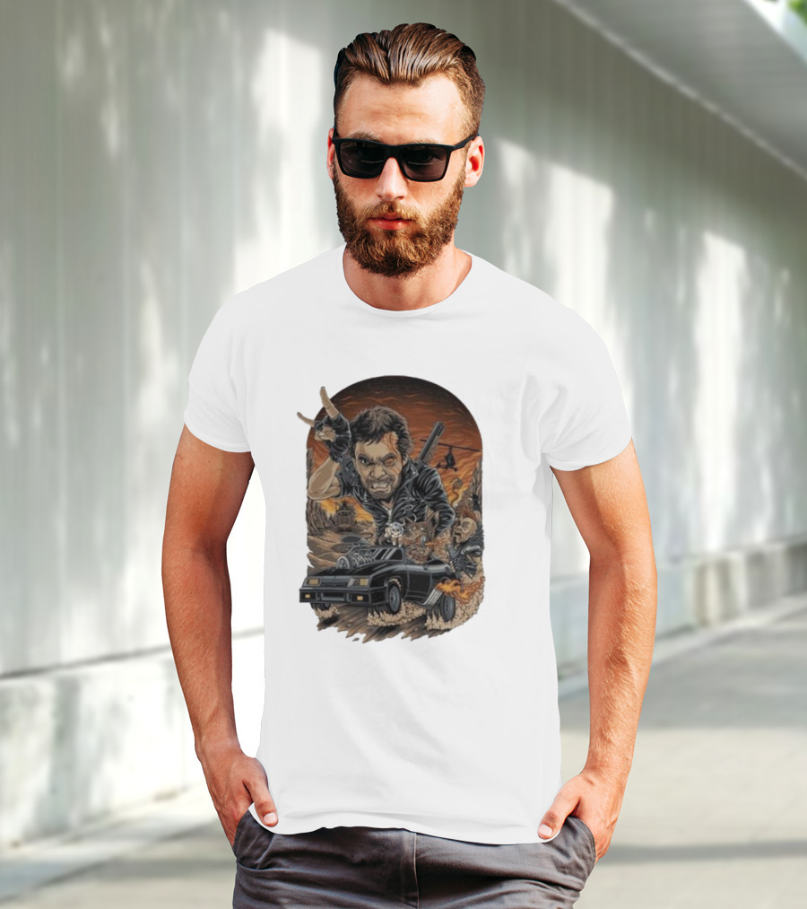 Krisna Okky Mad Max Apocalyptic Road Warrior Scene T-Shirt