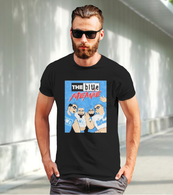 The Blue Meanie NWo Wrestling Comic Style Group T-Shirt