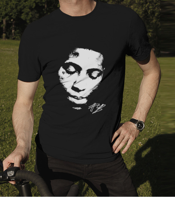 Never Broke Again Lonely Child NBA YoungBoy Signature Black And White Face T-Shirt