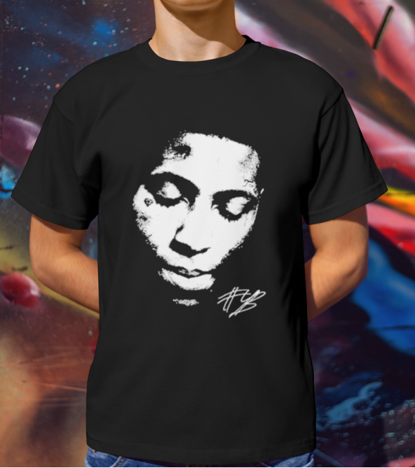 Never Broke Again Lonely Child NBA YoungBoy Signature Black And White Face T-Shirt