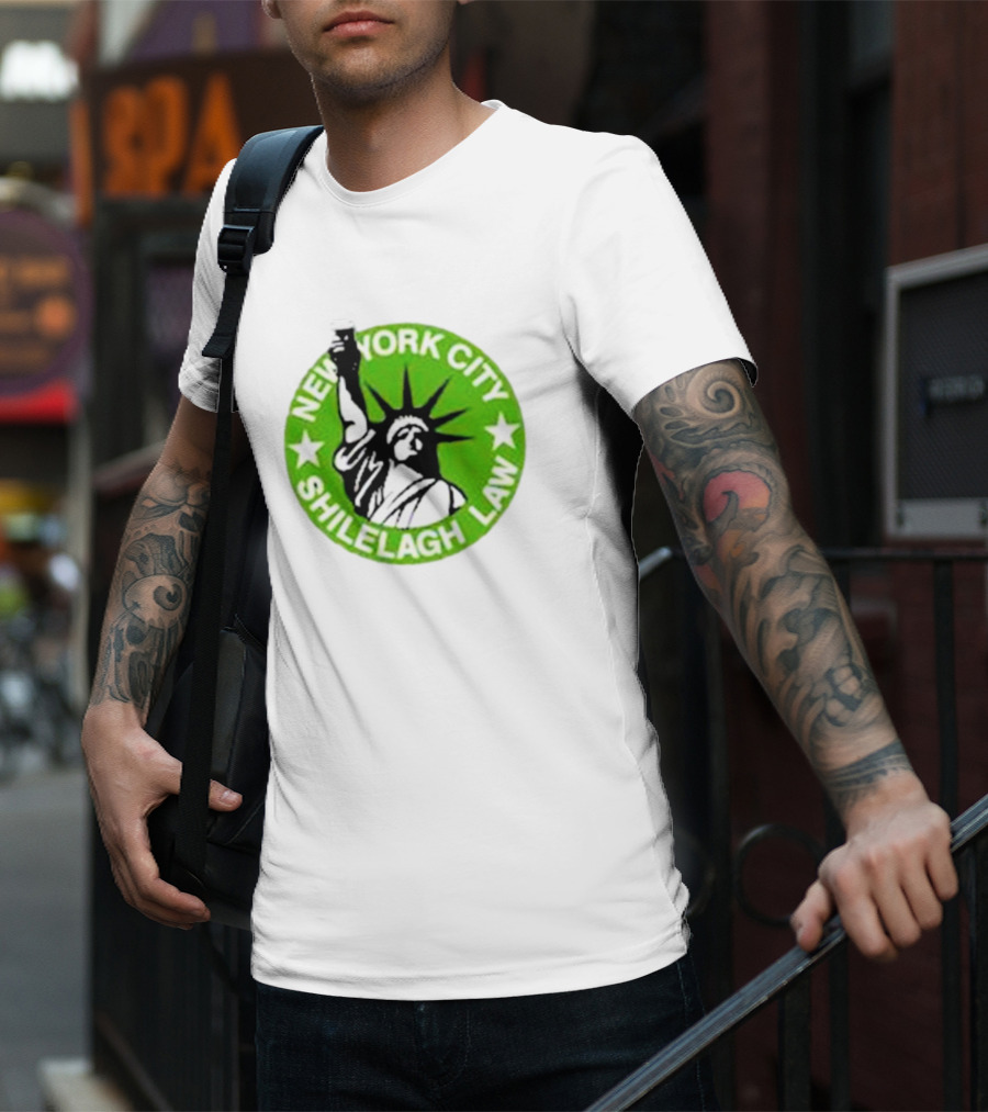 New York City Shilelagh Law Statue Of Liberty Beer T-Shirt