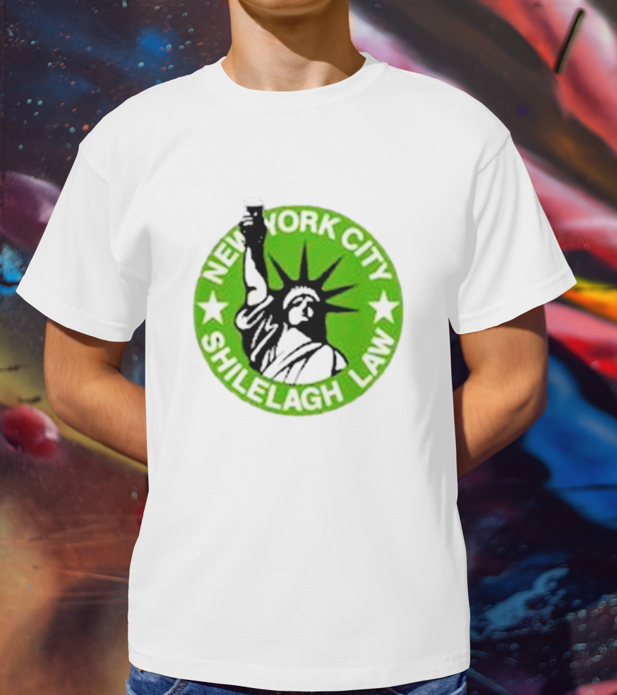 New York City Shilelagh Law Statue Of Liberty Beer T-Shirt