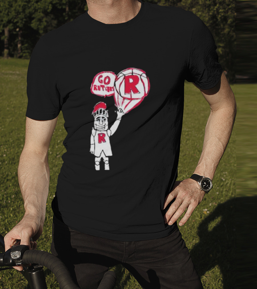 Rutgers Mbb The Blackout Go Rutgers Basketball Knight T-Shirt
