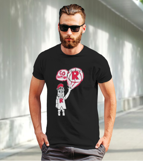 Rutgers Mbb The Blackout Go Rutgers Basketball Knight T-Shirt