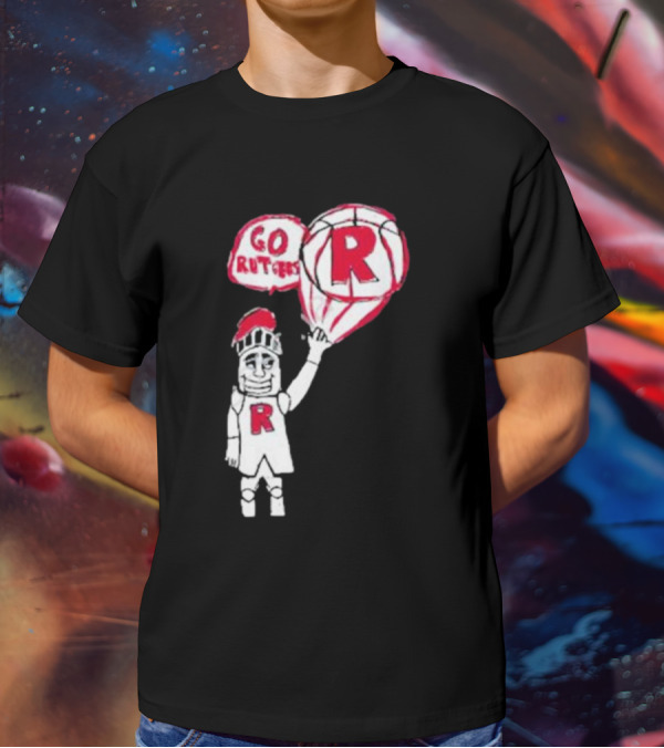 Rutgers Mbb The Blackout Go Rutgers Basketball Knight T-Shirt