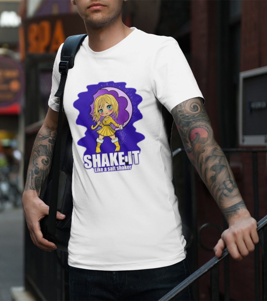 SHAKE IT Like A Salt Shaker Anime Girl T-Shirt